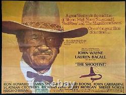 Shootist Original Quad Movie Cinema Poster John Wayne James Stewart 1976