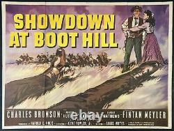 Showdown at Boot Hill Original Quad Movie Cinema Poster Charles Bronson 1958