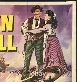 Showdown at Boot Hill Original Quad Movie Cinema Poster Charles Bronson 1958