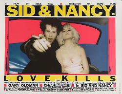 Sid and Nancy Linen Backed British Quad Film Poster (1986) Gary Oldman