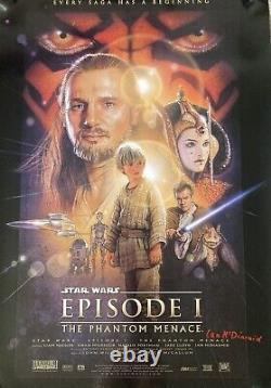 Signed star wars original movie poster