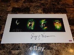 Sigourney Weaver Rare Signed Alien Quad Art Print Movie Poster Ripley COA 50/50