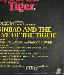 Sinbad and the Eye of the Tiger ORIGINAL Quad Movie Cinema Poster Harryhausen 77