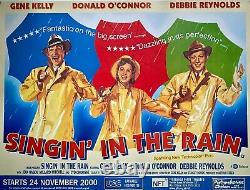 Singin In The Rain 2000 Original British Quad Poster 30 X 40 Kelly & Reynolds