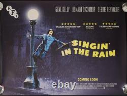 Singing in the Rain ORIGINAL Quad Movie Film Cinema Poster Gene Kelly BFI 2019RR
