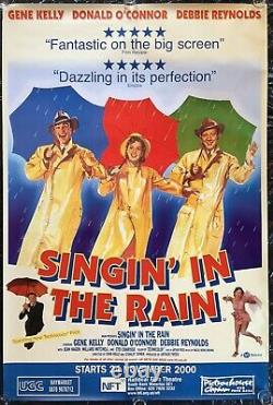 Singing in the Rain Original Double Quad Movie Poster BFI 2000 RR Gene Kelly