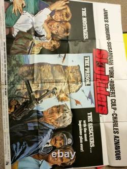 Sky Riders (1976) James Coburn/susannah York Rare Original Uk Quad Poster