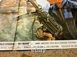 Sky Riders (1976) James Coburn/susannah York Rare Original Uk Quad Poster