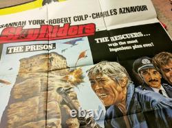 Sky Riders (1976) James Coburn/susannah York Rare Original Uk Quad Poster