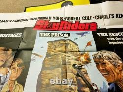 Sky Riders (1976) James Coburn/susannah York Rare Original Uk Quad Poster