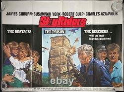 Sky Riders Original Quad Movie Poster James Coburn Susannah York Chantrell 1976