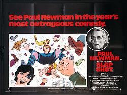 Slap Shot Slapshot Paul Newman Ice Hockey 1977 British Quad Movie Poster