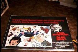 Slapshot British Quad 30x40 Orig Movie Poster Hockey Paul Newman