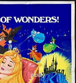 Sleeping Beauty ORIGINAL Quad Movie Poster Walt Disney Early Re-release