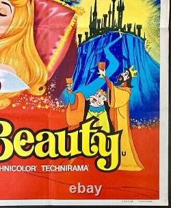 Sleeping Beauty ORIGINAL Quad Movie Poster Walt Disney Early Re-release