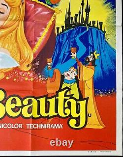 Sleeping Beauty Original Quad Movie Poster Walt Disney Early Re-release