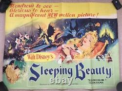 Sleeping Beauty Original UK Quad Movie Film Poster Classic Walt Disney 1959