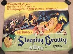 Sleeping Beauty Original UK Quad Movie Film Poster Walt Disney 1959