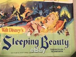 Sleeping Beauty Original UK Quad Movie Film Poster Walt Disney 1959