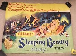 Sleeping Beauty UK Quad Original Film Poster Walt Disney 1959 Very Rare