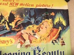 Sleeping Beauty UK Quad Original Film Poster Walt Disney 1959 Very Rare