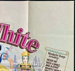 Snow White and the Seven Dwarfs Original Quad Movie Cinema Poster Disney RR