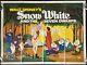 Snow White And The Seven Dwarfs Original Quad Movie Poster Disney 1972 Rr