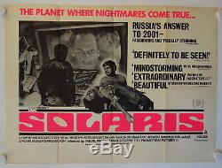 Solaris original release british quad movie poster