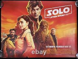 Solo A Star Wars Story ORIGINAL Quad Movie Poster Ron Howard 2018