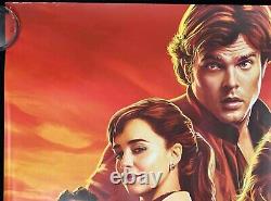 Solo A Star Wars Story ORIGINAL Quad Movie Poster Ron Howard 2018