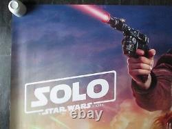 Solo, A Star Wars Story, Original Quad Poster 2018 Star Wars Uk Movie Poster