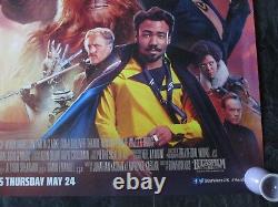 Solo, A Star Wars Story, Original Quad Poster 2018 Star Wars Uk Movie Poster