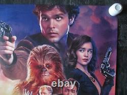 Solo, A Star Wars Story, Original Quad Poster 2018 Star Wars Uk Movie Poster