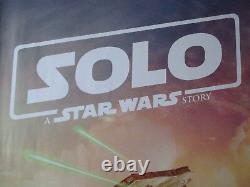 Solo, A Star Wars Story, Original Quad Poster 2018 Star Wars Uk Movie Poster