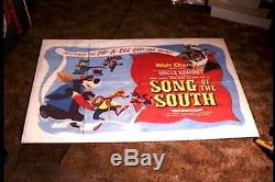 Song Of The South 1946 British Quad 30x40 Orig Movie Poster Uncle Remus Rare