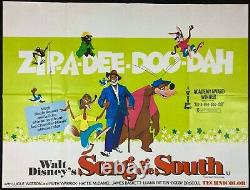 Song of the South ORIGINAL Quad Movie Poster Walt Disney Early RR MINT