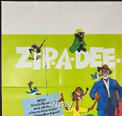 Song of the South ORIGINAL Quad Movie Poster Walt Disney Early RR MINT