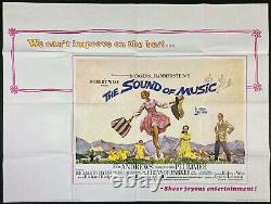 Sound of Music Original Quad Movie Film Cinema Poster Julie Andrews 1970sRR