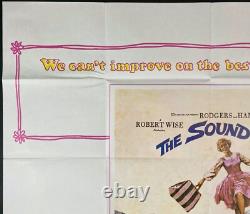 Sound of Music Original Quad Movie Film Cinema Poster Julie Andrews 1970sRR