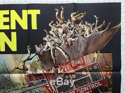 Soylent Green Original UK Movie Quad Poster 1973 Charlton Heston, John Solie Art