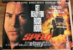 Speed UK QUAD POSTER, Keanu Reeves, 90's classic, rare collectable