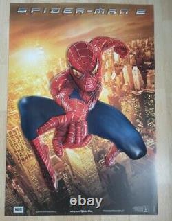 SpiderMan 2 Movie 3D Banner 40 28 ORIGINAL UK Cinema Poster (MINT)