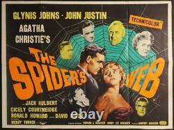 Spiders Web ORIGINAL Quad Film Cinema Poster Agatha Christie Glynis Johns 1960