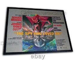 Spy Who Loved Me ORIGINAL James Bond 007 Quad Poster SIGNED Ken Adam Glen Lamont