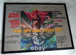 Spy Who Loved Me ORIGINAL James Bond 007 Quad Poster SIGNED Ken Adam Glen Lamont