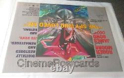 Spy Who Loved Me ORIGINAL James Bond 007 Quad Poster SIGNED Ken Adam Glen Lamont