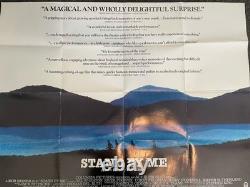 Stand By Me original 1986 Quad Poster River Phoenix Wil Wheaton Rob Reiner