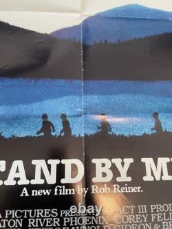 Stand By Me original 1986 Quad Poster River Phoenix Wil Wheaton Rob Reiner