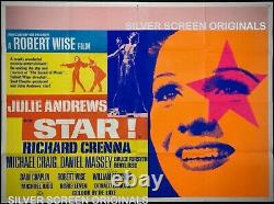 Star! Original Quad Movie Poster Julie Andrews Gertrude Lawrence Chantrell 1968
