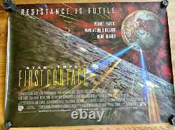 Star Trek First Contact, Version 2, 1997, ORIGINAL RARE UK QUAD POSTER